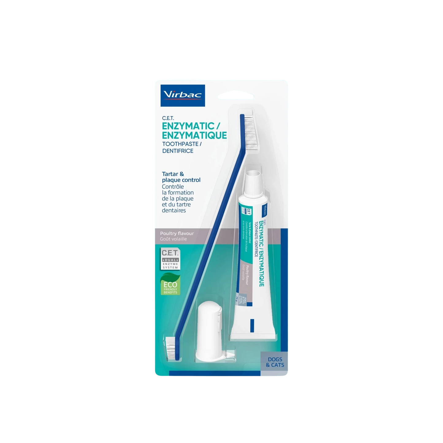 C.E.T. Dentifricio Enzimatico 70g (KIT+SPAZZOLINI) - Cane e Gatto
