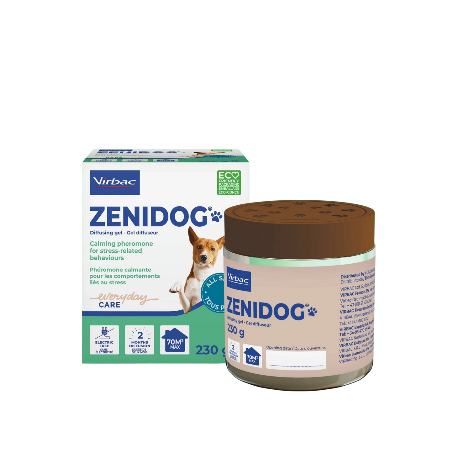 Diffusore in Gel Zenidog con Feromoni Calmanti per Cani 230g